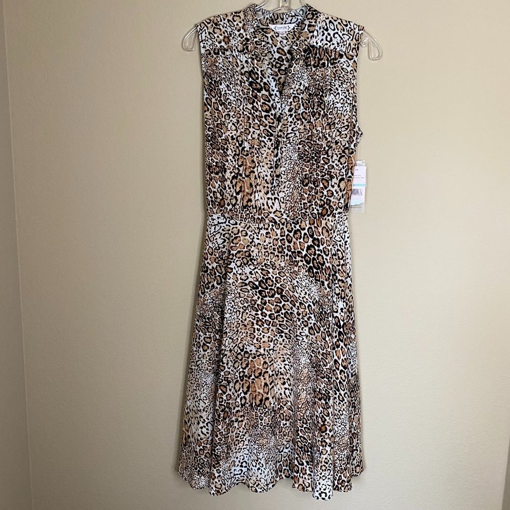 NEW nanette lepore animal print sleeveless dress